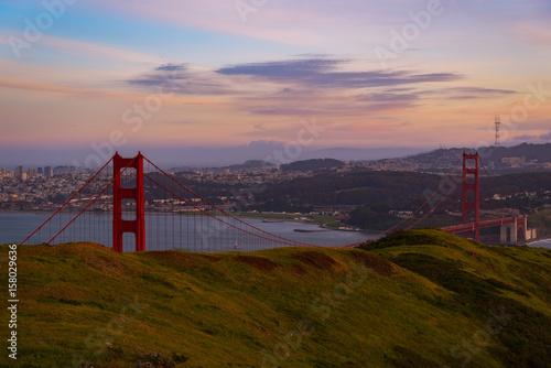 Obraz na płótnie Golden Gate and San Francisco California w salonie
