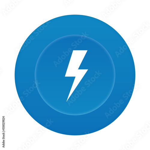 Free Download Runder 3D Button - Blitz - Gefahr - GFXLoad