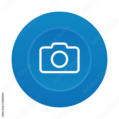 Runder 3D Button - Kamera