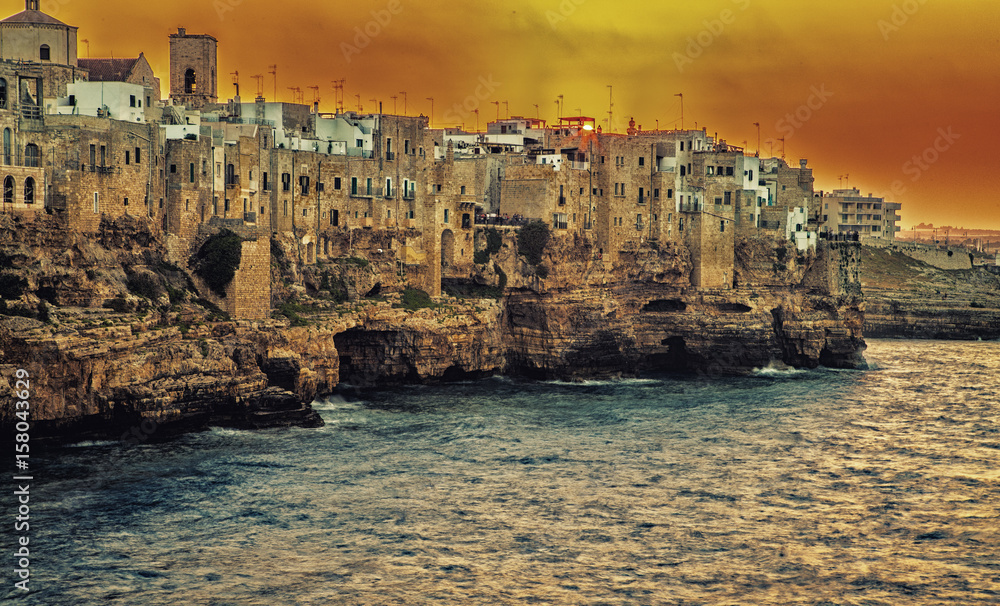 Fototapeta premium seaside town in southern italy