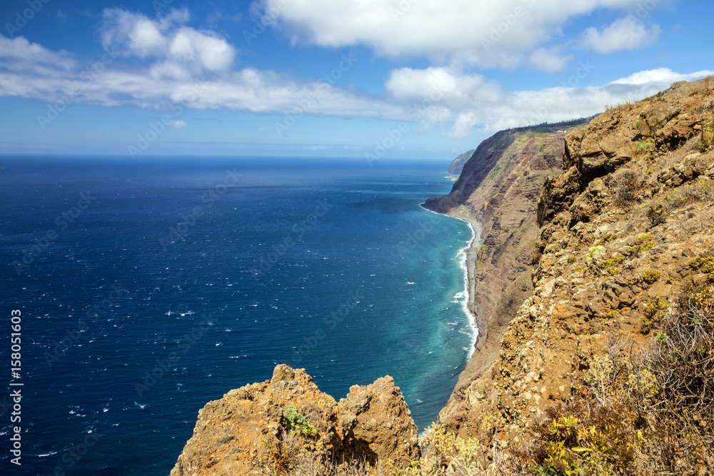 Madeira island sea side landscape view, Portugal