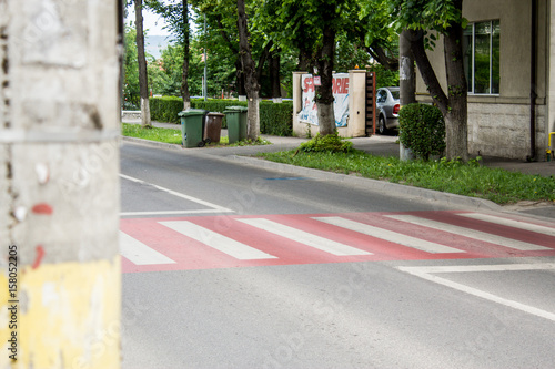 red pedestrian crossing