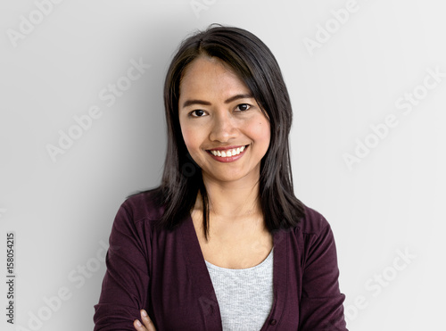 Young Woman Smiling Cheerful Concept © Rawpixel.com