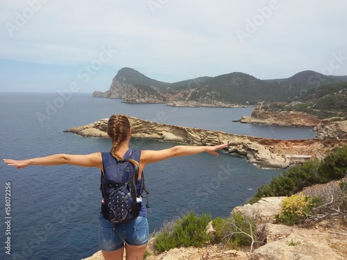 Tourist on the island of Ibiza 
