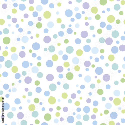 ドット　水玉　ランダム　背景　シームレスパターン　　seamless, random polka dots