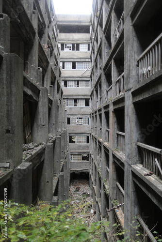 Hashima Island or Gunkanjima (Battleship Island) is seen off Nagasaki