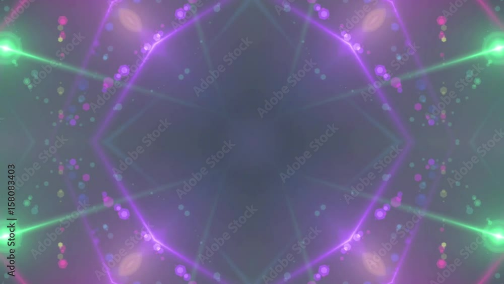 Colorful Kaleidoscope Lights. Light Flares Pattern. Abstract kaleidoscopic pattern. Vivid fractal animation. Seamless looping. Colorful Kaleidoscope Lights. Light Flares Pattern. Abstract kaleidoscopic pattern. Vivid fractal animation. Seamless looping.