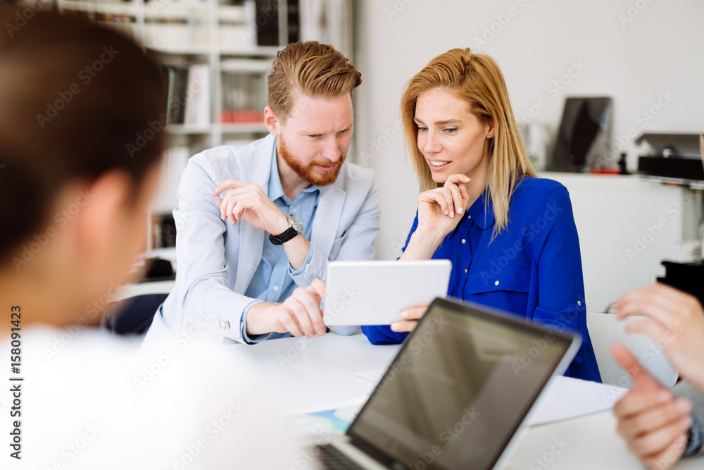 Obraz premium Busy office life