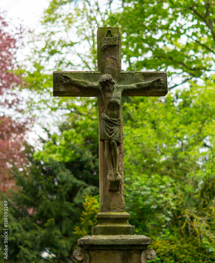 Cross on Graveyard Cross Jesus Christ Cross on Graveyard Cross Jesus Christ