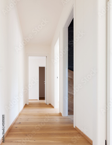 Doors open in corridor