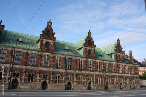 Details on Old stock exchange building in Copenhagen, Denmark