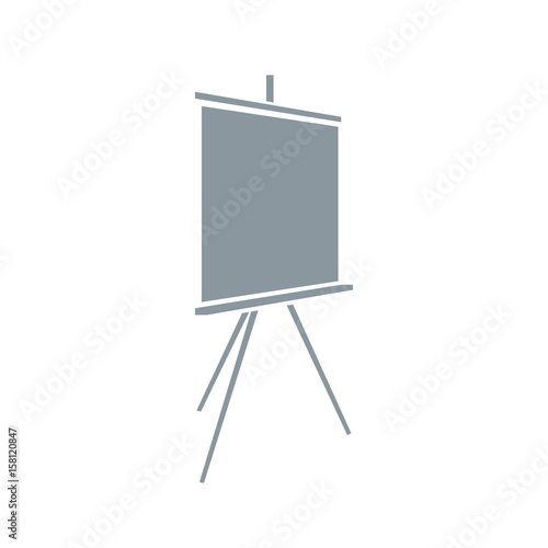 Easel, flipchart vector icon