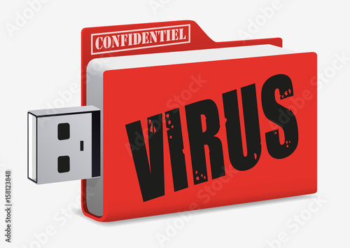 virus - cyber attaque - internet - informatique - sécurité - clé USB