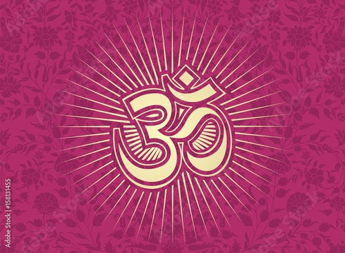 aum syllable, paisley design ,Hinduism, India