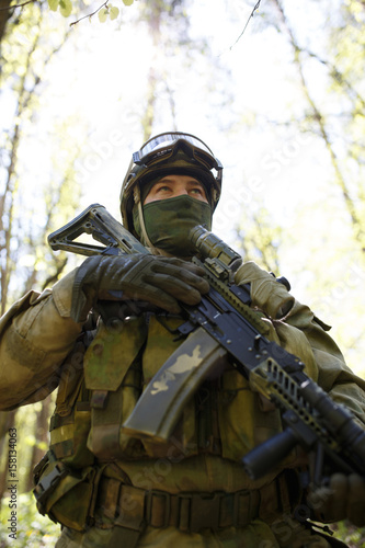 Portrait of special forces soldier © snedorez