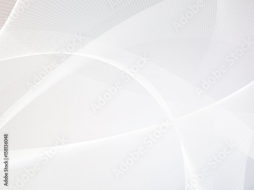 White abstract background with waves, vector illustration