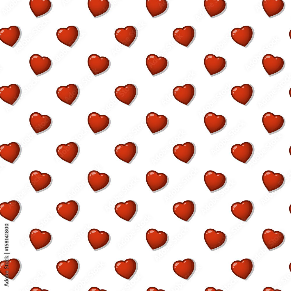 Nice background pattern of hearts, vector illustration Nice background pattern of hearts, vector illustration