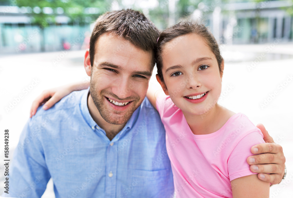 Father and daughter 
