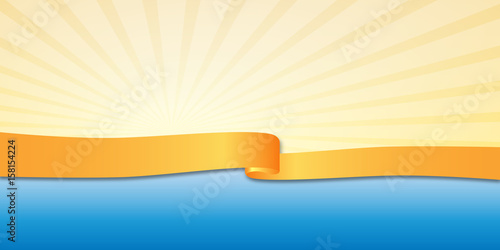 Sommer Banner - Hintergrund (Gelb/ Blau)