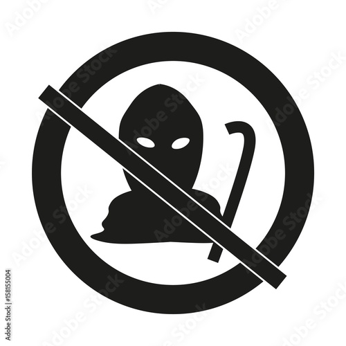 Einbrecher Icon - anti-burglary protection icon for apps and websites