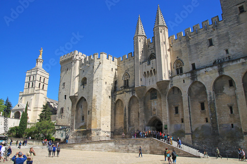 Schilderij op canvas Palais des papes d'Avignon, Vaucluse