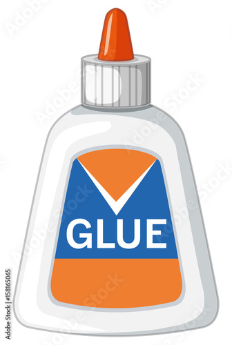 Bottle of latex glue