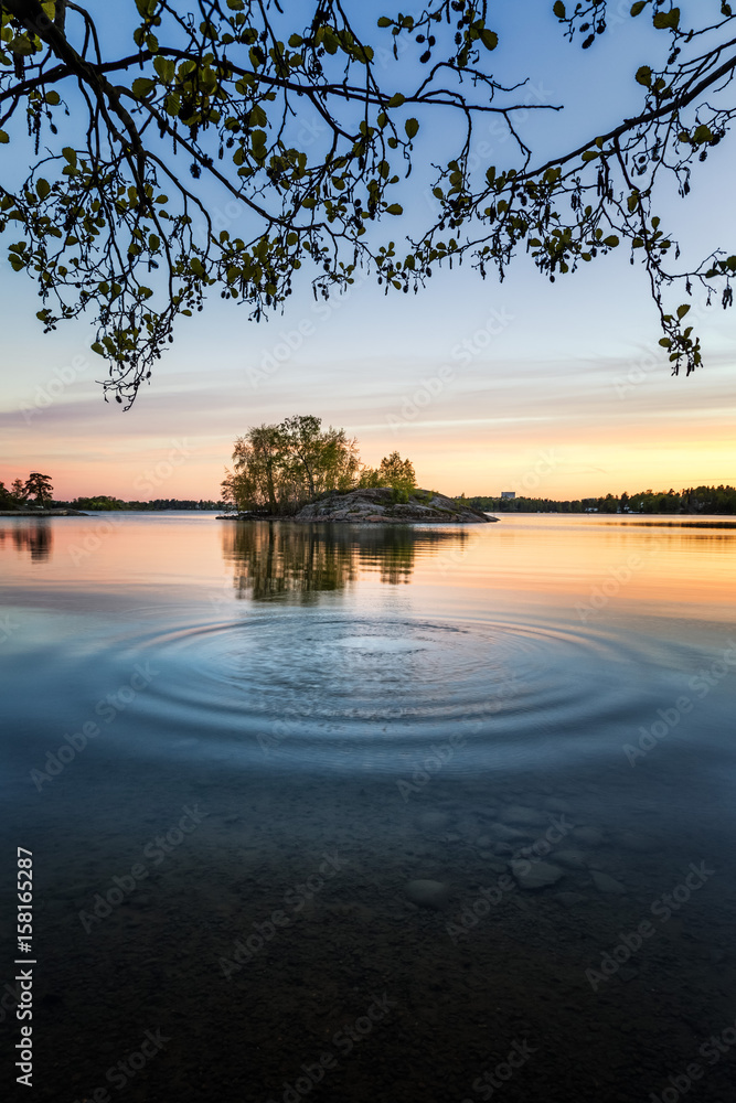 Ripples on water