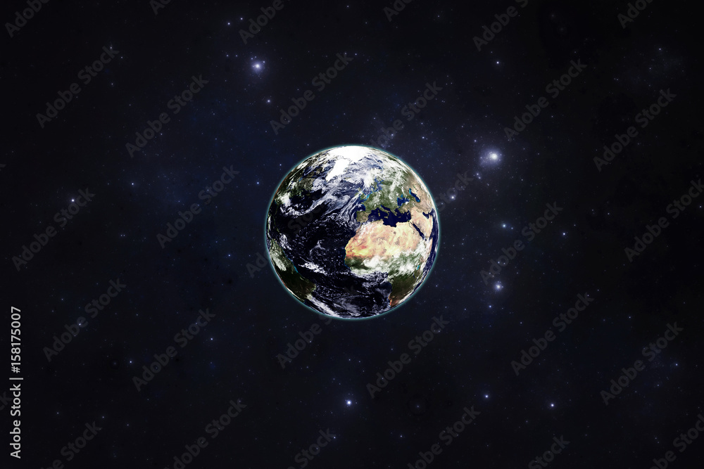 Planet Earth in the space. Elements of this image furnished by NASA