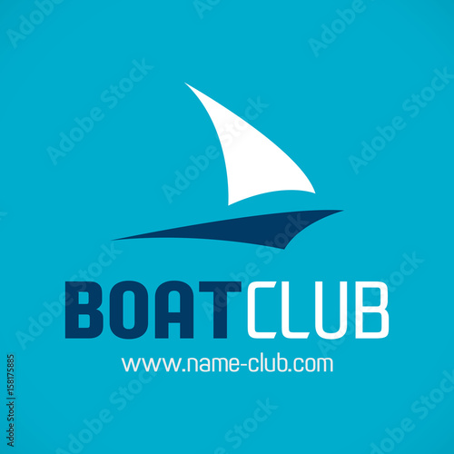 logo club nautique bateau