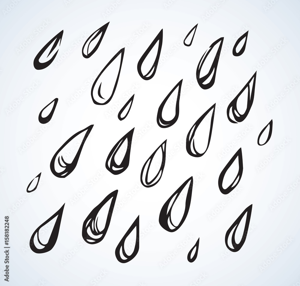Drops. Vector illustration Drops. Vector illustration