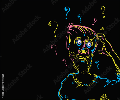Man Scratching His Head