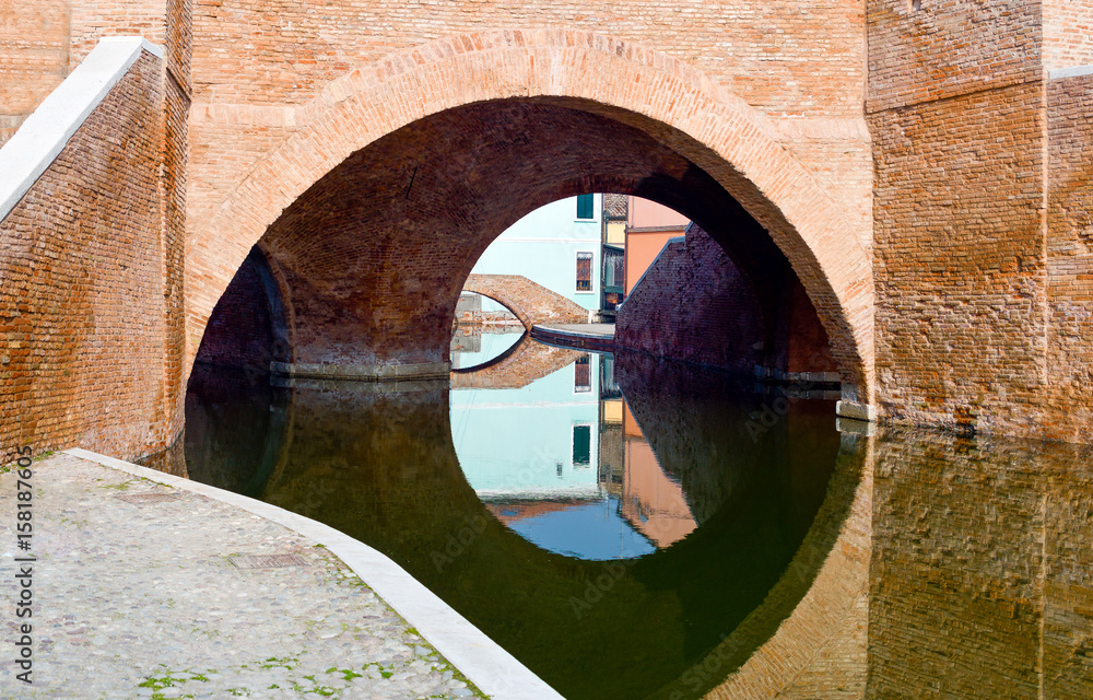 Architectures and canals of Comacchio