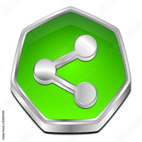 Share Button - 3D illustration