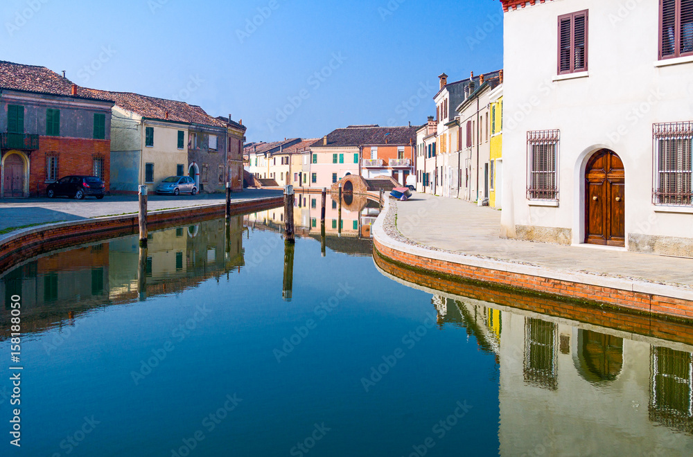 Architectures and canals of Comacchio