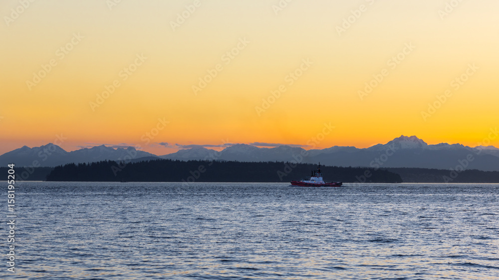 Olympic Mountains Sunset Olympic Mountains Sunset