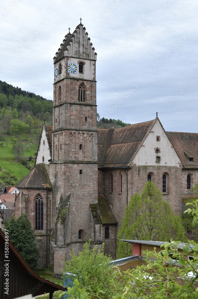 Naklejka premium ehemalige Klosterkirche in Alpirsbach