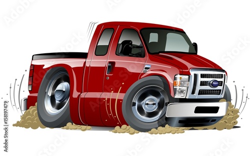 Vector cartoon pickup