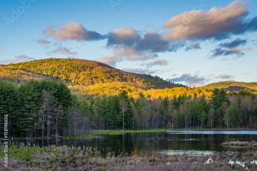 Mountains and a lake near Brattleboro, Vermont.
