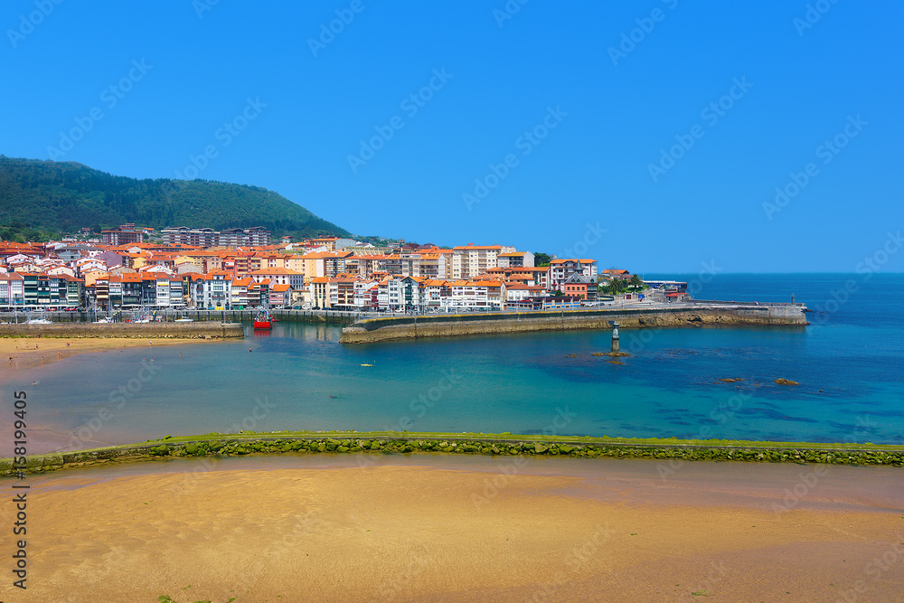 Lekeitio village and port in Basque Country