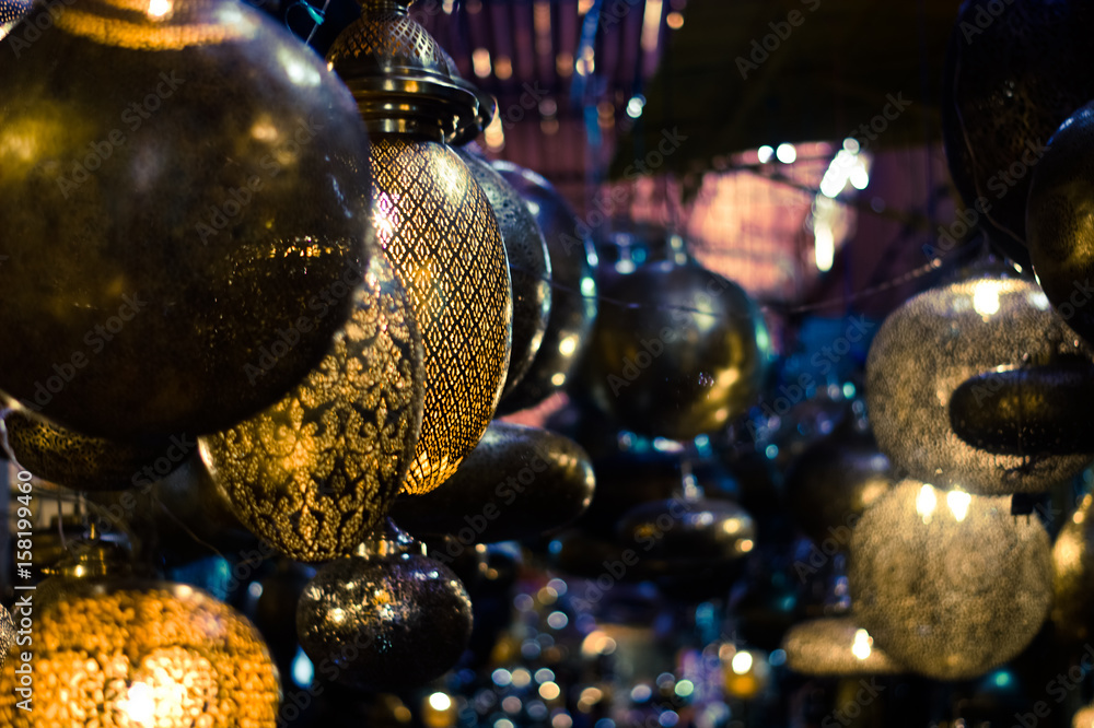 Chandeliers in the bazaar