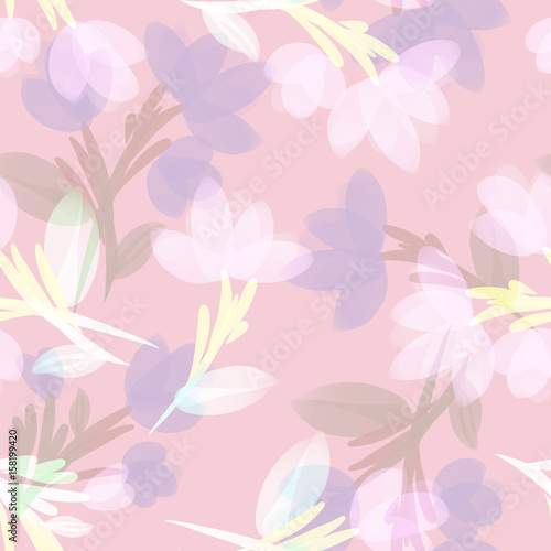 Floral seamless pattern. Artistic background. © max craft