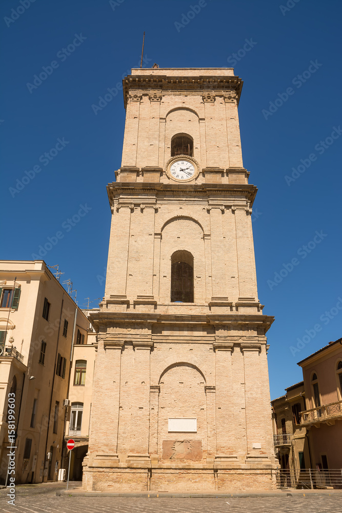 Tower of cathedral in the city of Lanciano in Abruzzo (Italy)