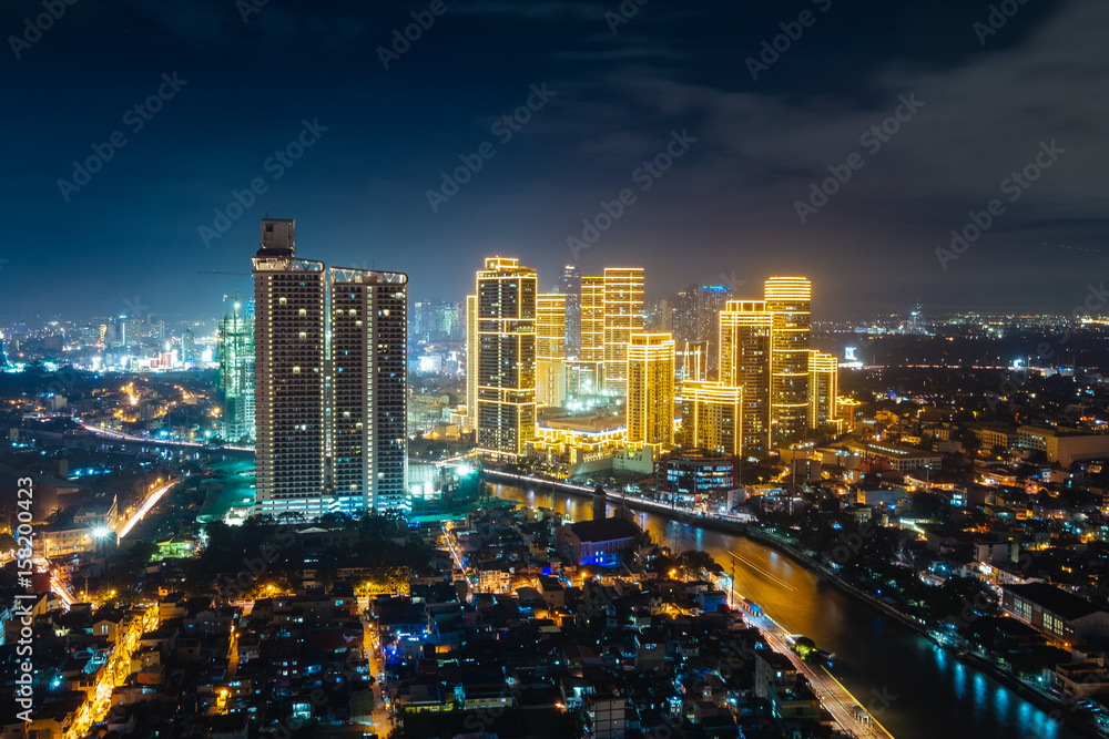 Naklejka premium Manila cityscape