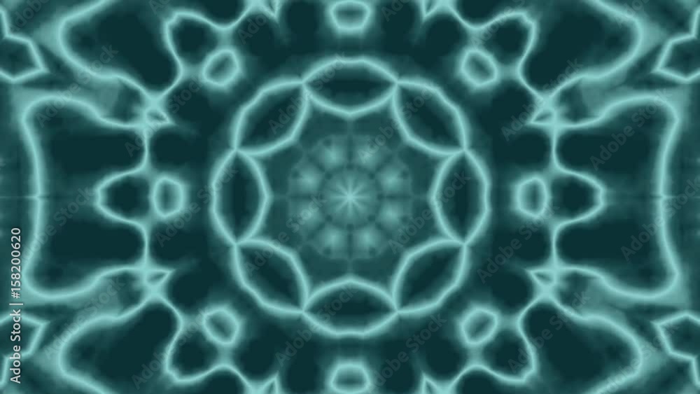 Animated blue background. Kaleidoscopic pattern. Seamless looping. Ideal for backgrounds, titles, advertising. Animated blue background. Kaleidoscopic pattern. Seamless looping. Ideal for backgrounds, titles, advertising.