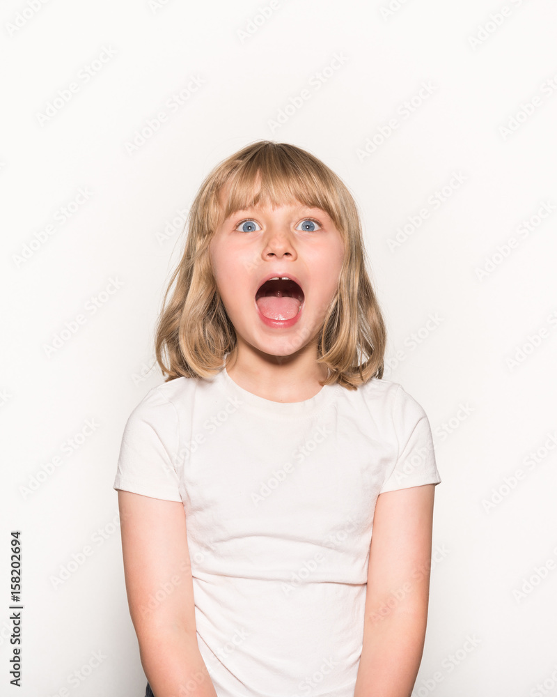 Girl on White Background Girl on White Background