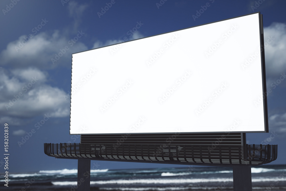 Empty billboard in sky Empty billboard in sky