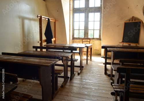 Old classroom in a school