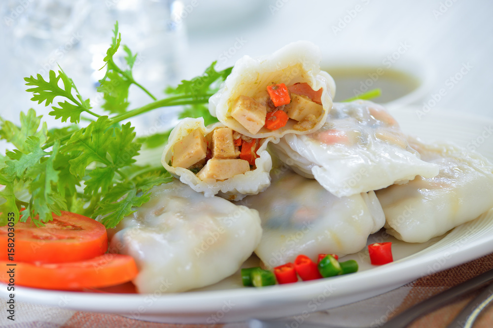 salad noodle roll Healthy food salad noodle roll Healthy food