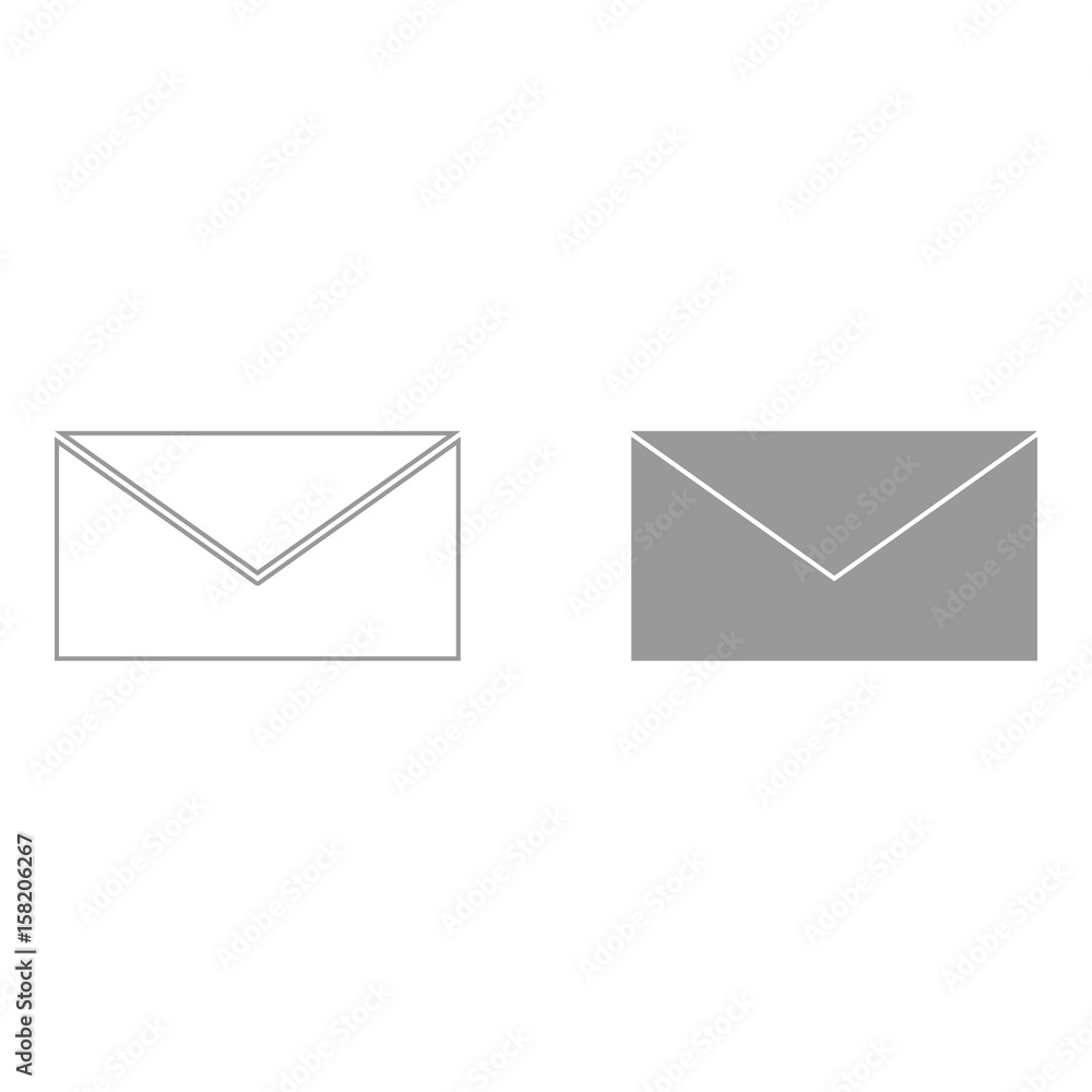 Mail the grey color icon . Mail the grey color icon .