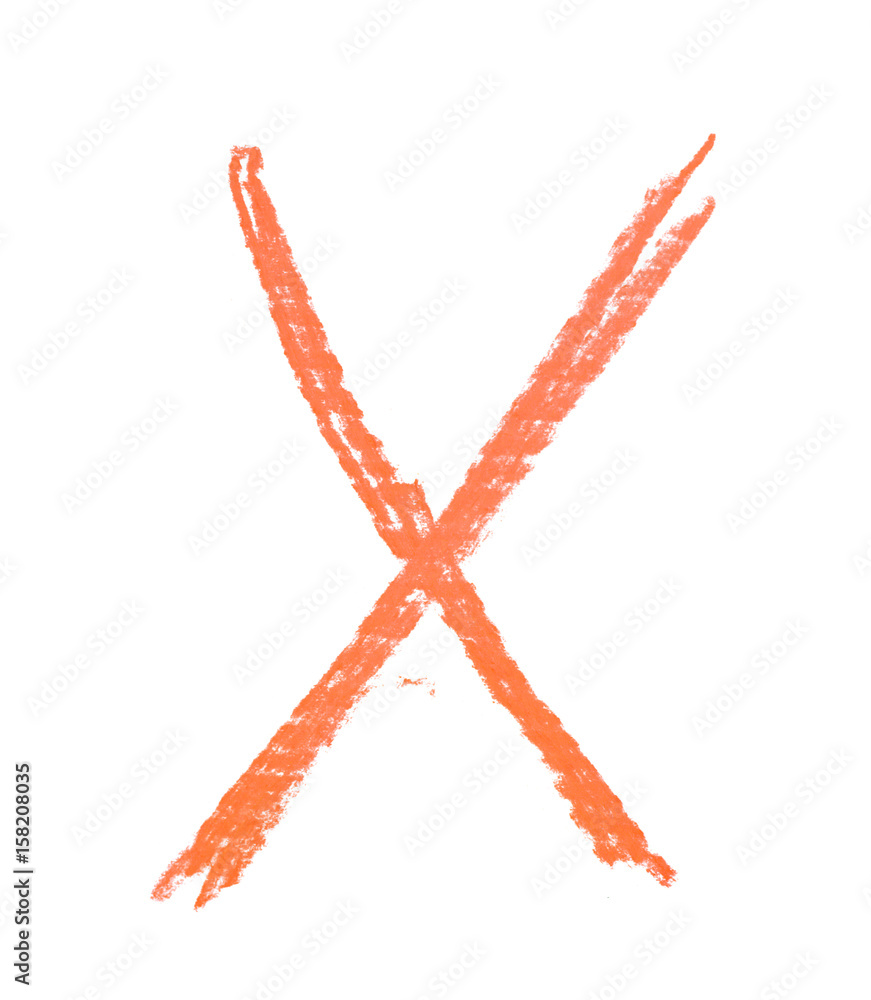 Single hand drawn letter isolated Single hand drawn letter isolated